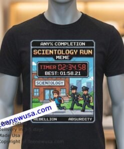 World Record Scientology Speedrun T Shirt