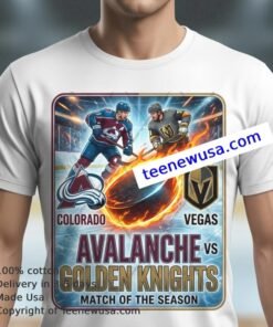 Avalanche Vs Golden Knights Nhl Sport T Shirt