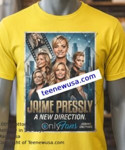 Jaime Pressly Joins Onlyfans Yellow T Shirt