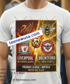 Liverpool Vs Brentford Premier League T Shirt
