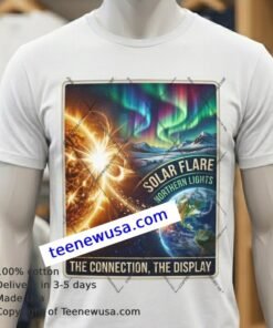 Solar Flare Northern Lights T Shirt