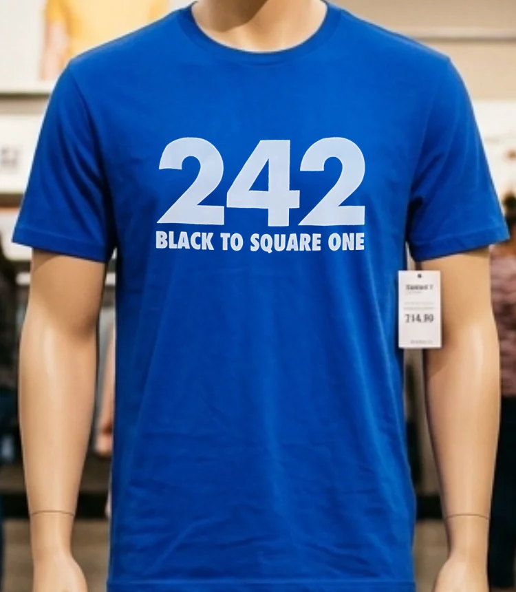 242 Black To Square One Shirt - blue-shirt 242 Black To Square One Shirt Blue Shirt