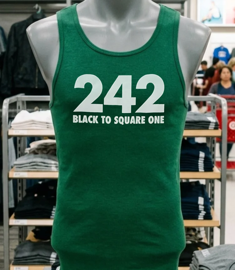 242 Black To Square One Shirt - green-shirt 242 Black To Square One Shirt Green Shirt