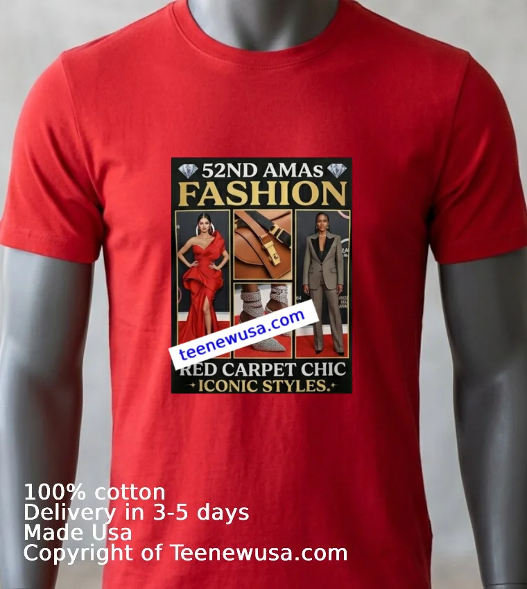 52nd Amas Fashion T Shirt Red Shirt