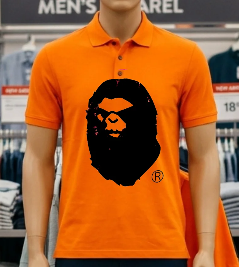 A Bathing Genuine Nowhere Journey Shirt - orange-shirt A Bathing Genuine Nowhere Journey Shirt Orange Shirt