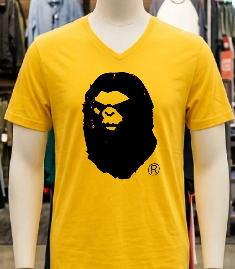 A Bathing Genuine Nowhere Journey Shirt - yellow-t-shirt A Bathing Genuine Nowhere Journey Shirt Yellow T Shirt 1