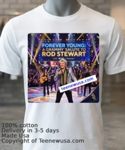 A Grammy Salute To Rod Stewart T Shirt White T Shirt 3