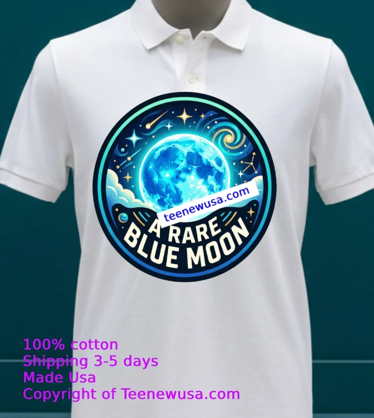 A Rare Blue Moon T Shirt White T Shirt 23