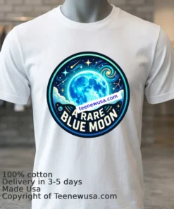A Rare Blue Moon T Shirt White T Shirt 3