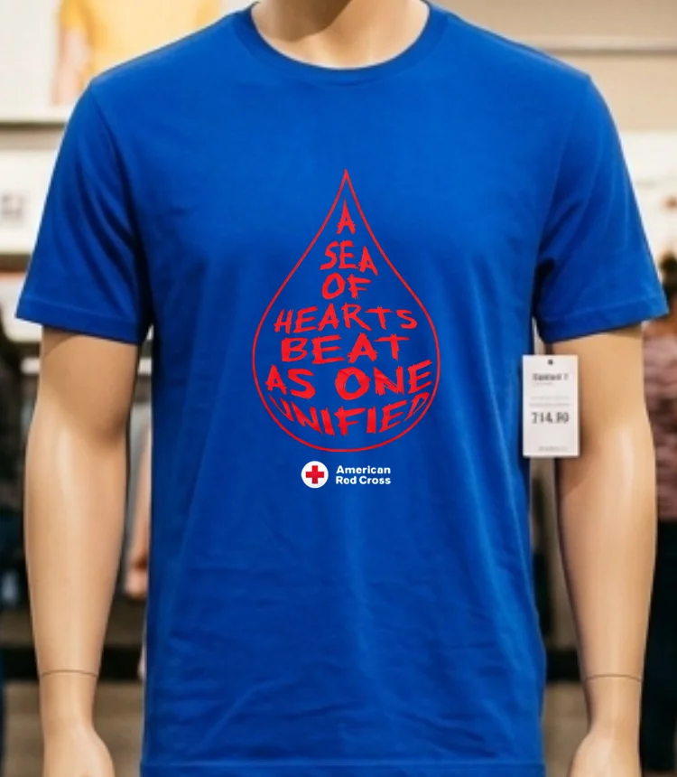 A Sea Of Hearts Beat As One Unified Shirt - blue-shirt A Sea Of Hearts Beat As One Unified Shirt Blue Shirt