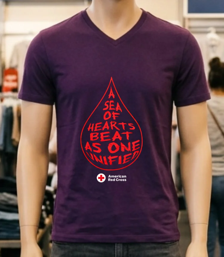 A Sea Of Hearts Beat As One Unified Shirt - purple-shirt A Sea Of Hearts Beat As One Unified Shirt Purple Shirt
