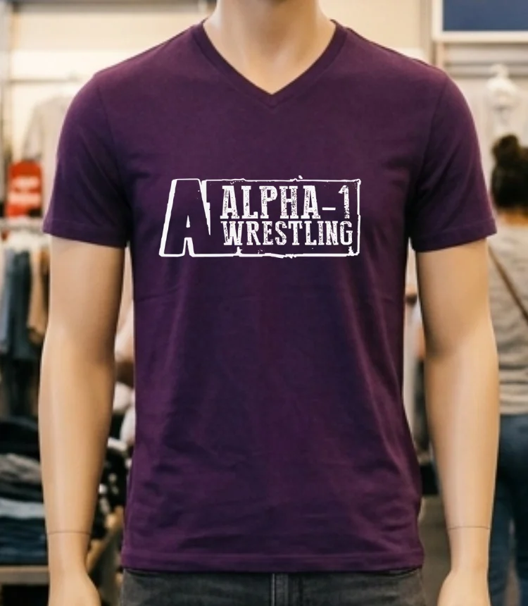 A1 Wrestling Logo Shirt - purple-shirt A1 Wrestling Logo Shirt Purple Shirt