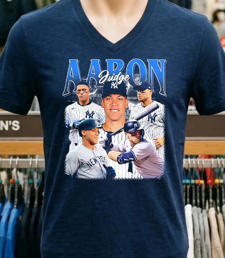 Aaron Judge New York Yankees Graphic Mlb Shirt Navy Shirt 1