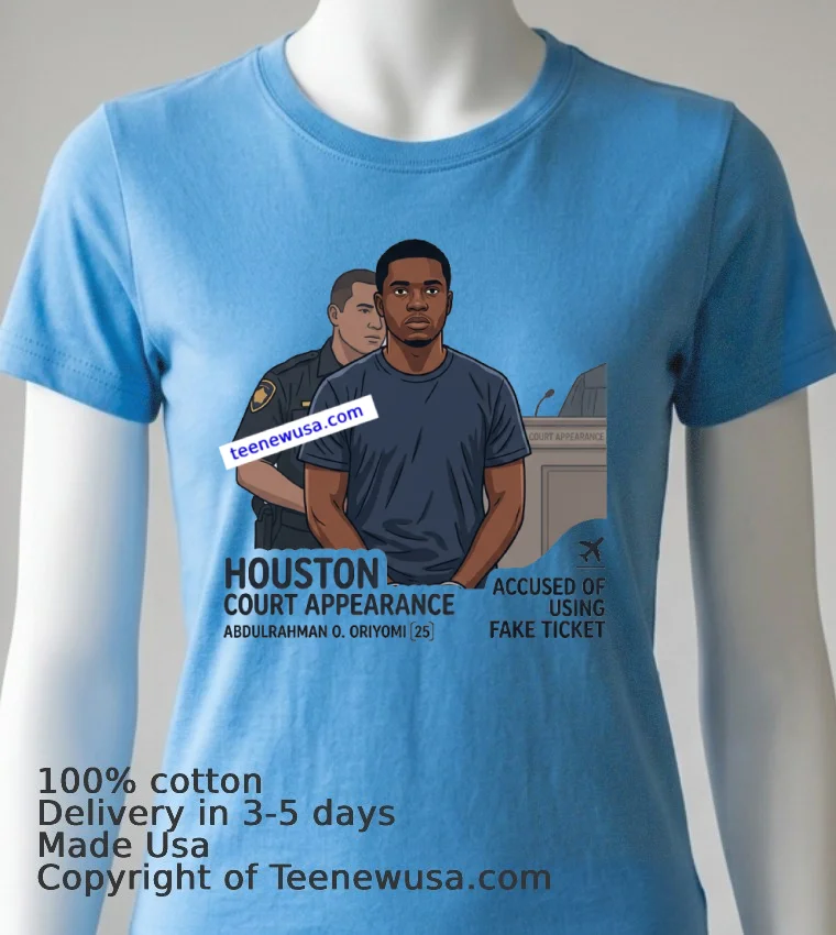 Abdulrahman Oluwatumike Oriyomi (25 Years Old) Appears In Court In Houston T Shirt - blue-shirt Abdulrahman Oluwatumike Oriyomi 25 Years Old Appears In Court In Houston T Shirt Blue Shirt