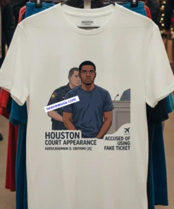 Abdulrahman Oluwatumike Oriyomi (25 Years Old) Appears In Court In Houston T Shirt