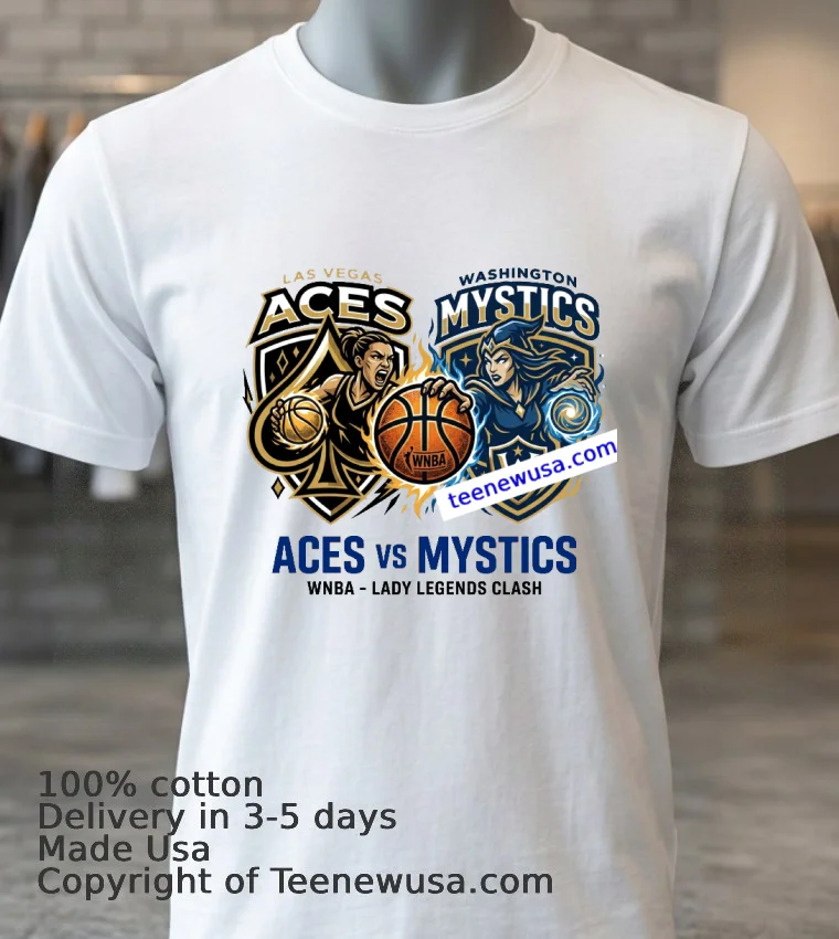 Aces Vs Mystics Wnba Sport T Shirt White T Shirt 3