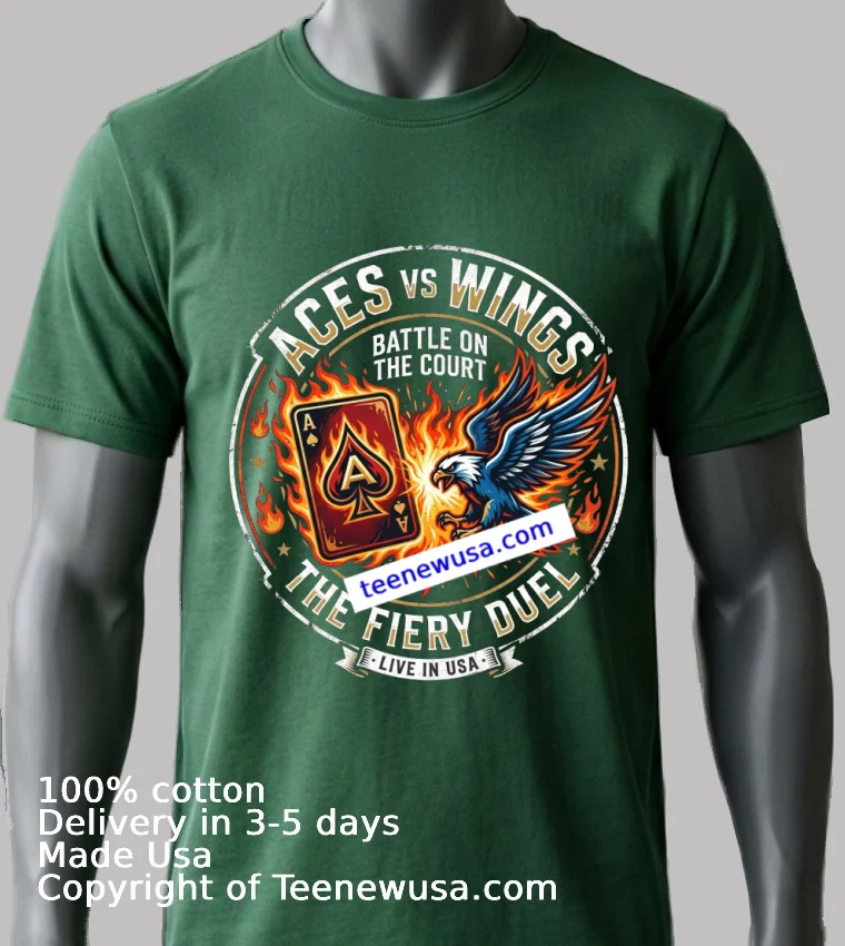 Aces Vs Wings Limited Edition Sports T Shirt - green-shirt Aces Vs Wings Limited Edition Sports T Shirt Green Shirt