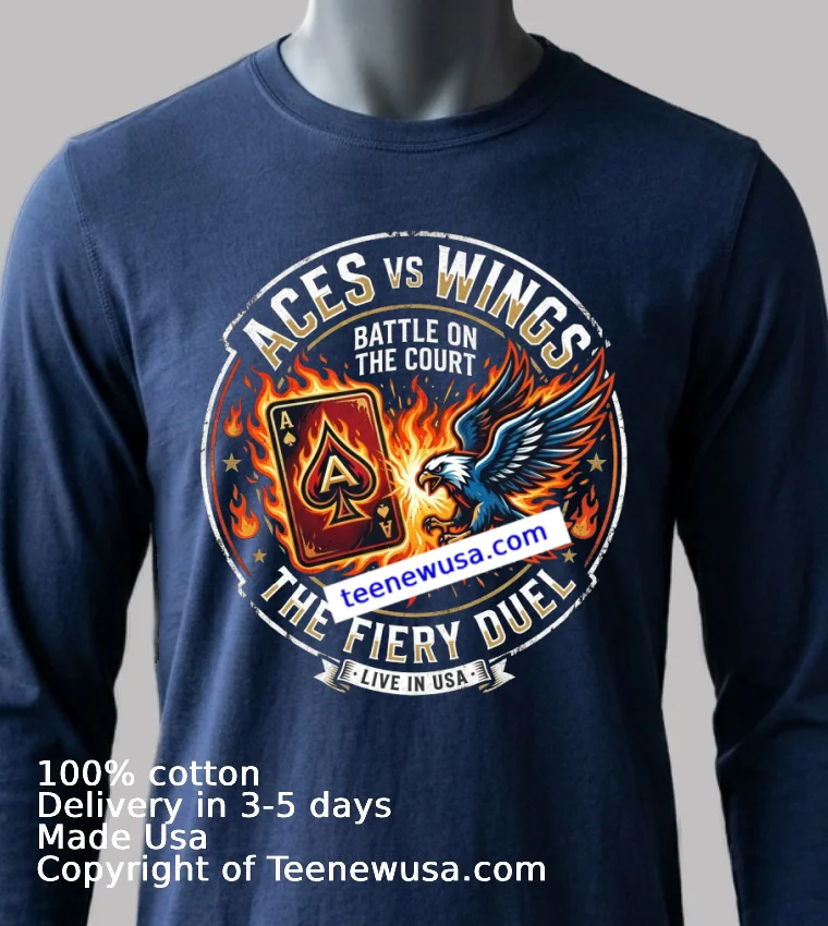 Aces Vs Wings Limited Edition Sports T Shirt Navy Shirt