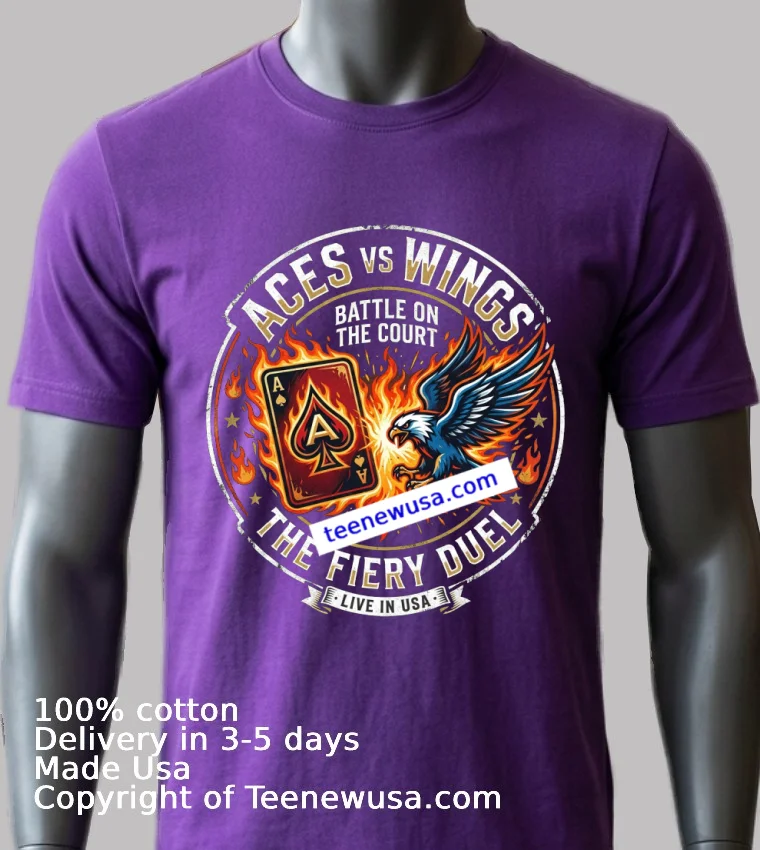 Aces Vs Wings Limited Edition Sports T Shirt Purple Shirt
