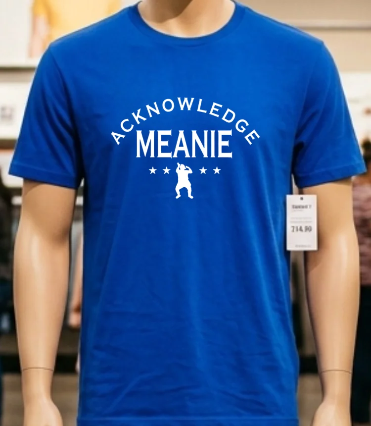 Acknowledge Meanie Shirt Blue Shirt
