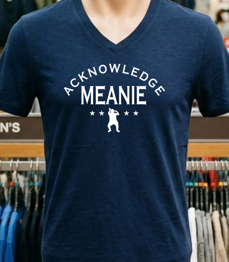 Acknowledge Meanie Shirt Navy Shirt 1