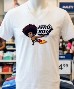Afro Boy Cartoon Shirt