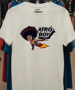 Afro Boy Cartoon Shirt