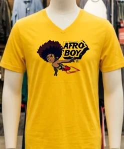 Afro Boy Cartoon Shirt
