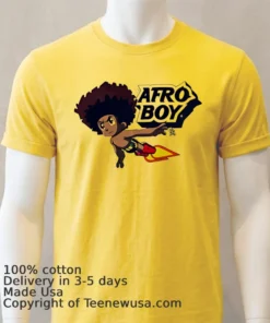 Afro Boy Cartoon Shirt