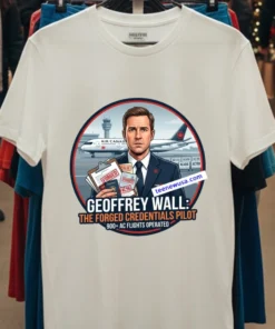 Air Canada Pilot Geoffrey Wall Is Accused Of Using Forged Credentials T Shirt