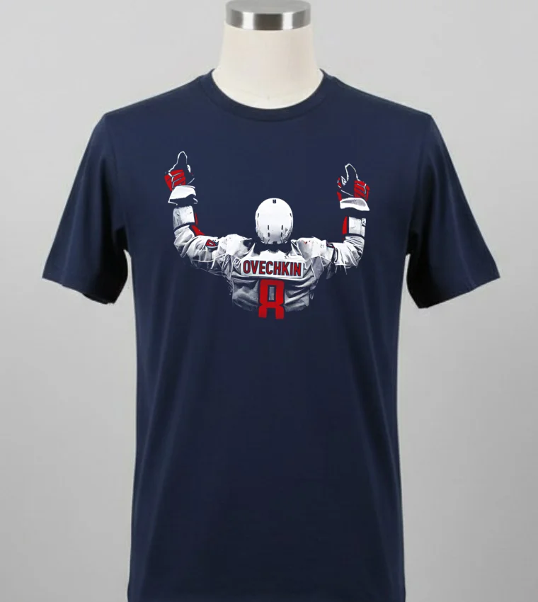 Alex Ovechkin Washington Jersey Silhouette Nhl Shirt - balck-shirt Alex Ovechkin Washington Jersey Silhouette Nhl Shirt Balck Shirt