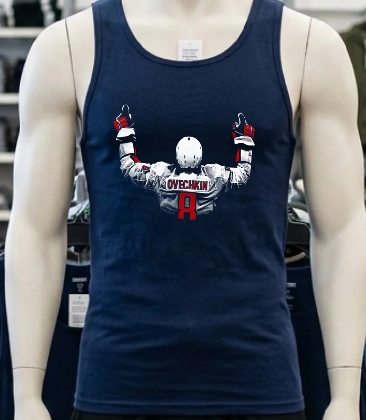 Alex Ovechkin Washington Jersey Silhouette Nhl Shirt - navy-shirt Alex Ovechkin Washington Jersey Silhouette Nhl Shirt Navy Shirt