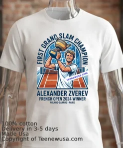 Alexander Zverev Wins French Open To Claim First Grand Slam Title T Shirt