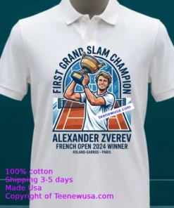 Alexander Zverev Wins French Open To Claim First Grand Slam Title T Shirt