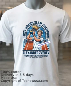 Alexander Zverev Wins French Open To Claim First Grand Slam Title T Shirt