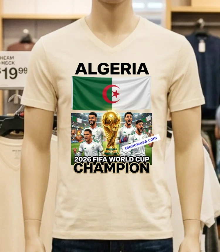 Algeria World Cup 2026 Fan T Shirt White T Shirt 2