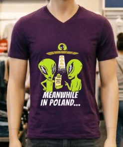 Alien Abduction Pierogi Polish Meanwhile In Poland Shirt