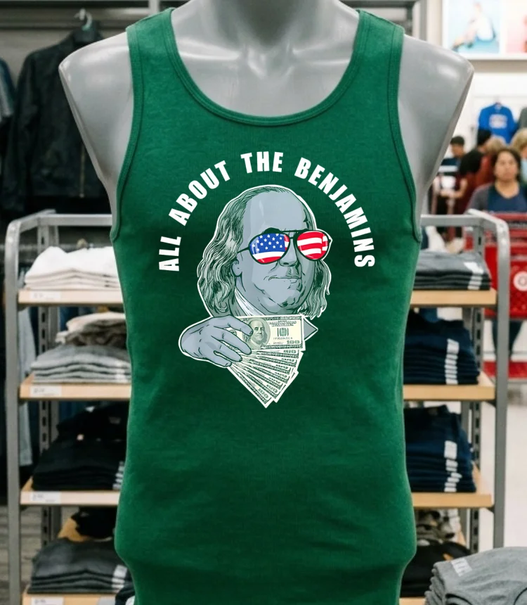 All About The Benjamins Shirt - green-shirt All About The Benjamins Shirt Green Shirt