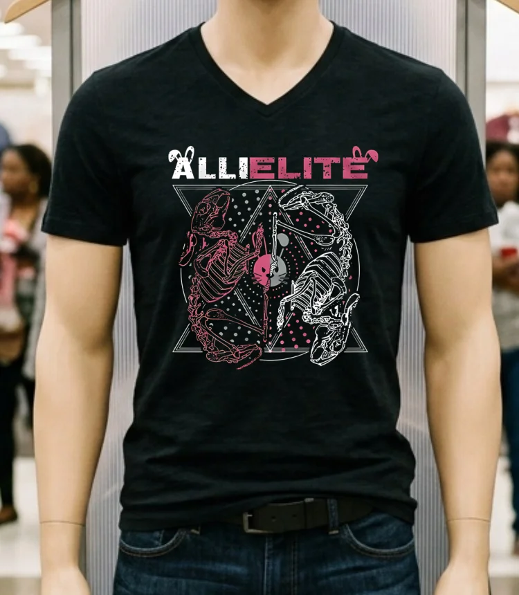 Allielite Graphic Shirt - balck-shirt Allielite Graphic Shirt Balck Shirt 1