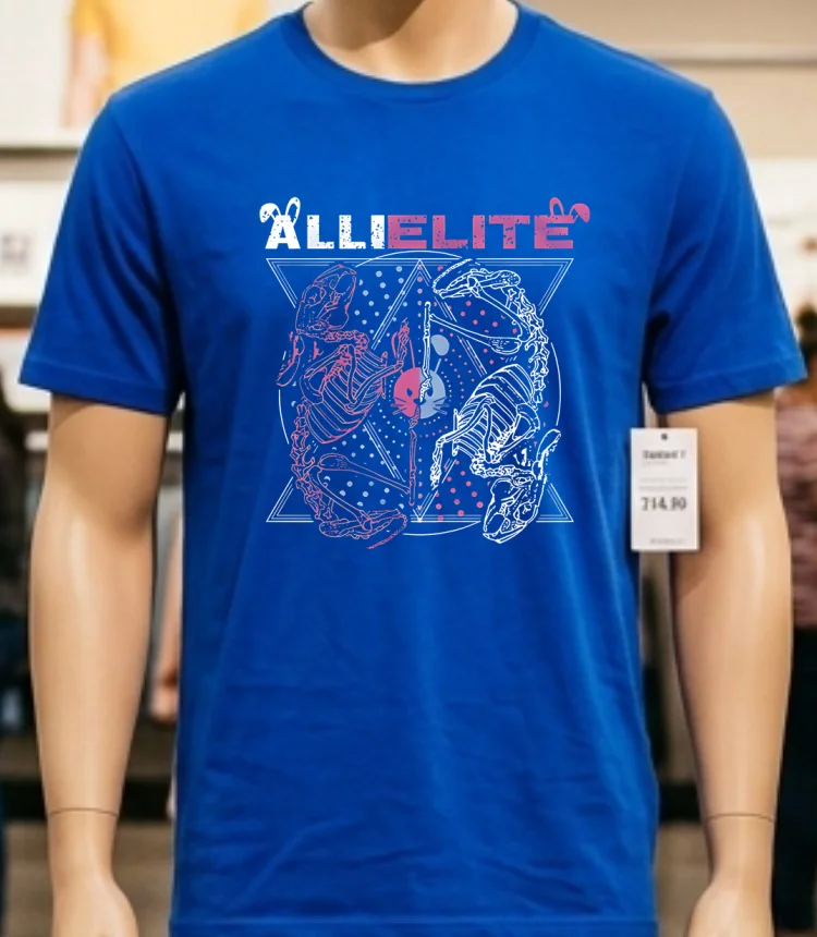 Allielite Graphic Shirt Blue Shirt