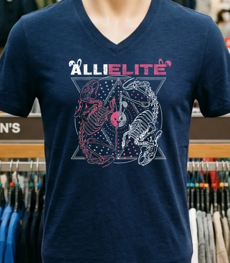 Allielite Graphic Shirt - navy-shirt Allielite Graphic Shirt Navy Shirt 1