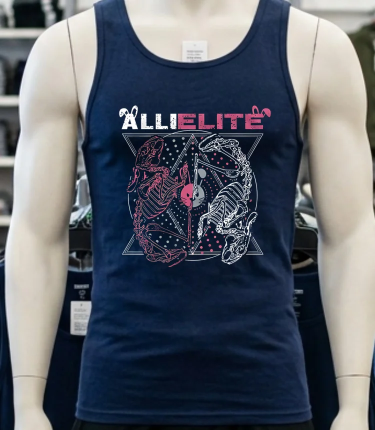 Allielite Graphic Shirt - navy-shirt Allielite Graphic Shirt Navy Shirt