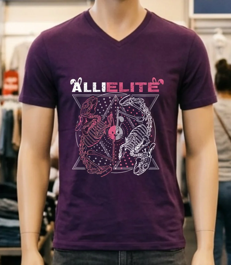 Allielite Graphic Shirt - purple-shirt Allielite Graphic Shirt Purple Shirt