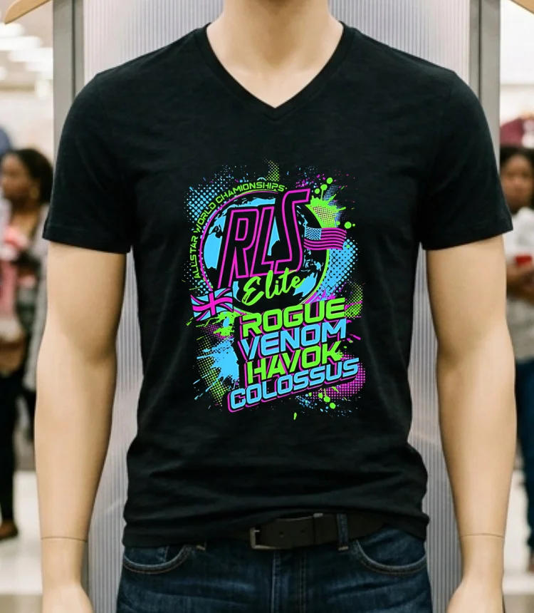 Allstar World Championships Rls Elite Rogue Venom Havok Colossus Shirt Balck Shirt 1
