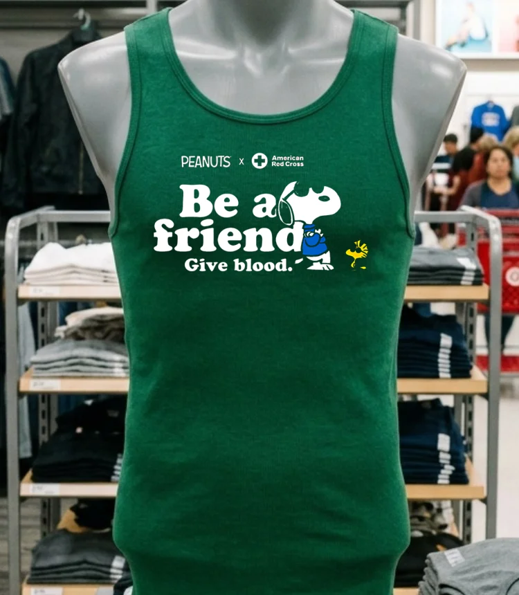 American Red Cross Snoopy Shirt - green-shirt American Red Cross Snoopy Shirt Green Shirt