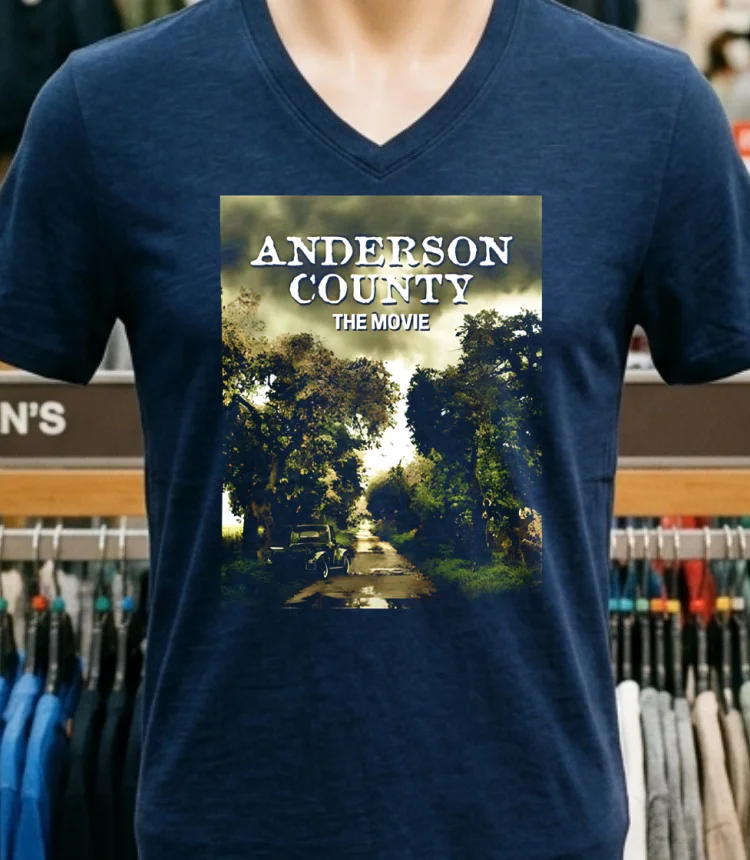 Anderson County Movie Graphic Shirt - navy-shirt Anderson County Movie Graphic Shirt Navy Shirt 1