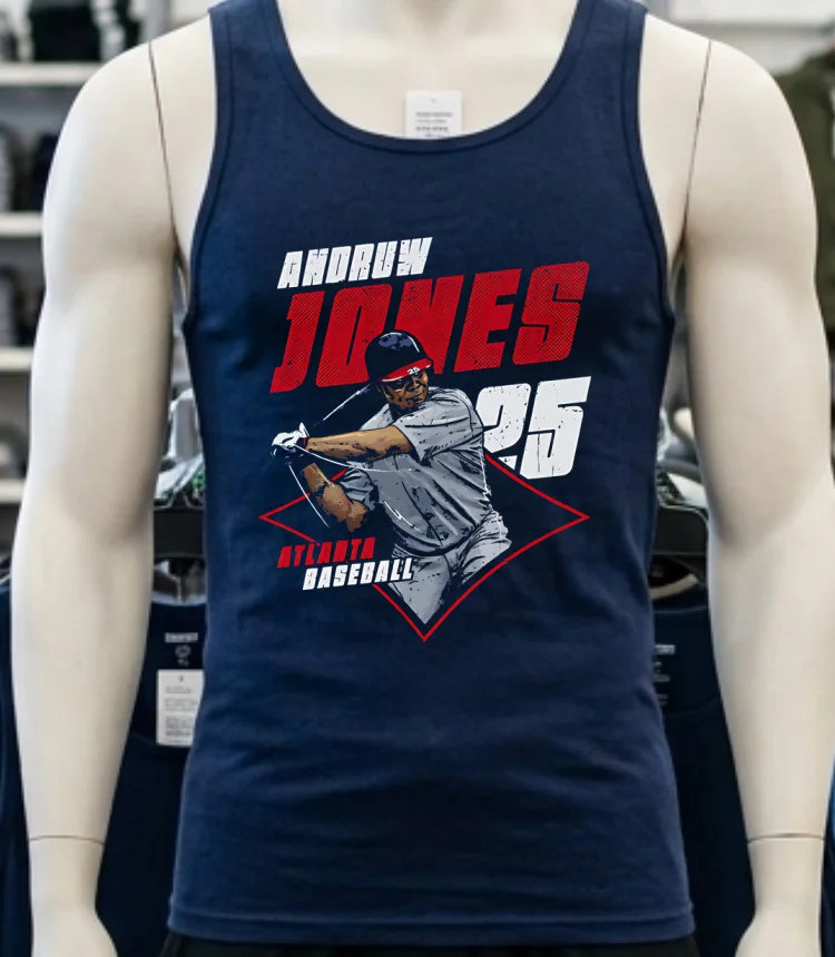 Andruw Jones Atlanta Diamond #25 Shirt - navy-shirt Andruw Jones Atlanta Diamond 25 Shirt Navy Shirt