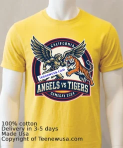 Angels Vs Tigers Fan Sports T Shirt