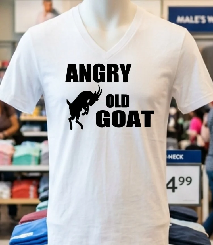 Angry Old Goat Shirt - white-t-shirt Angry Old Goat Shirt White T Shirt 2