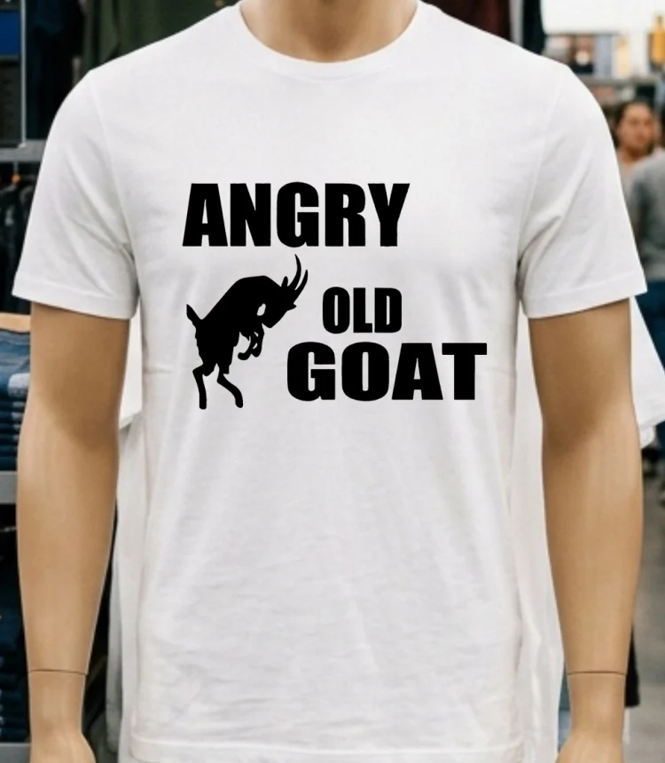 Angry Old Goat Shirt - white-t-shirt Angry Old Goat Shirt White T Shirt 3